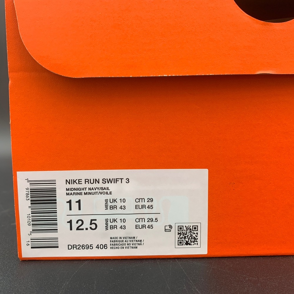 Nike Run Swift 3 Mens Running Shoes Midnight Navy Sail DR2695-406 Size 11 - Picture 2 of 14